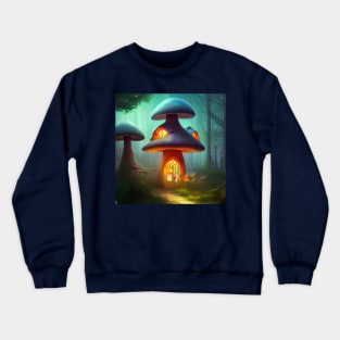 Enchanting Home for Sale (5) - Magic Mushroom House Crewneck Sweatshirt